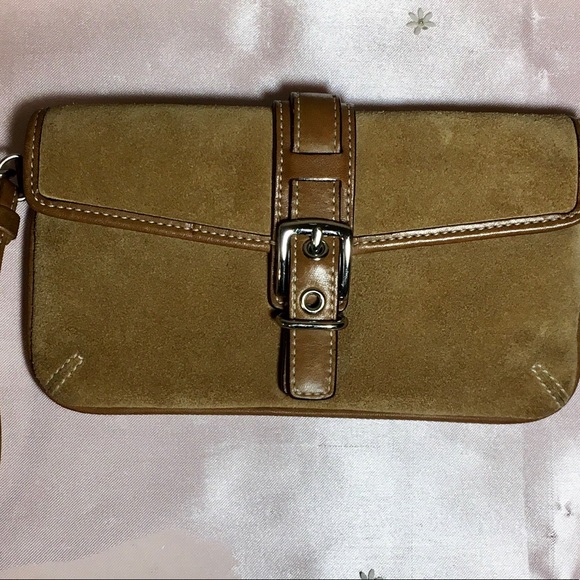 Gorgous Suede Coach Wristlet - Picture 2 of 7